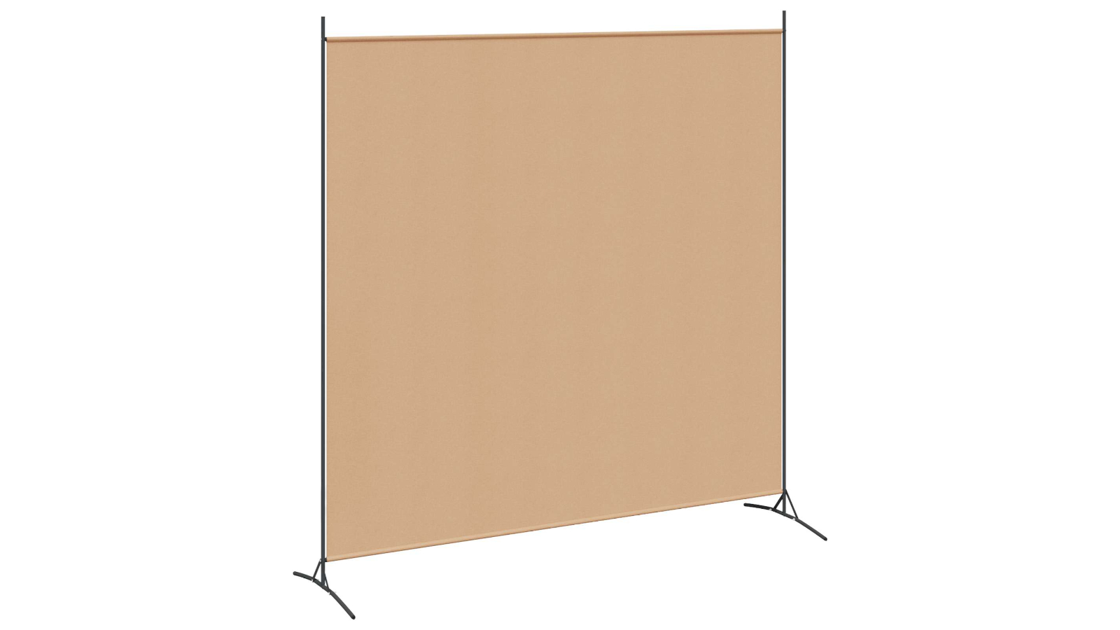 vidaXL Beige Fabric Single Panel 175 x 180cm Room Divider