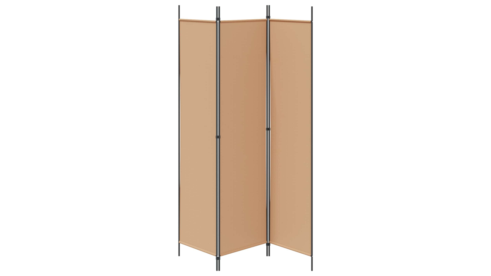 vidaXL Beige Fabric 3-Panel 150 x 200cm Room Divider