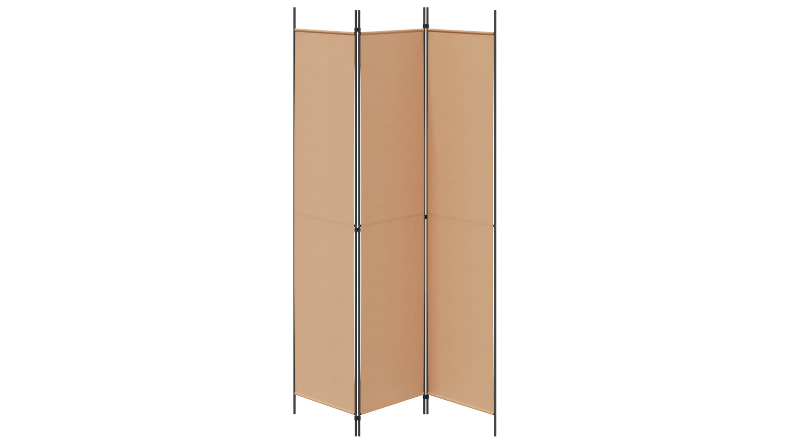 vidaXL Beige Fabric 3-Panel 150 x 220cm Room Divider