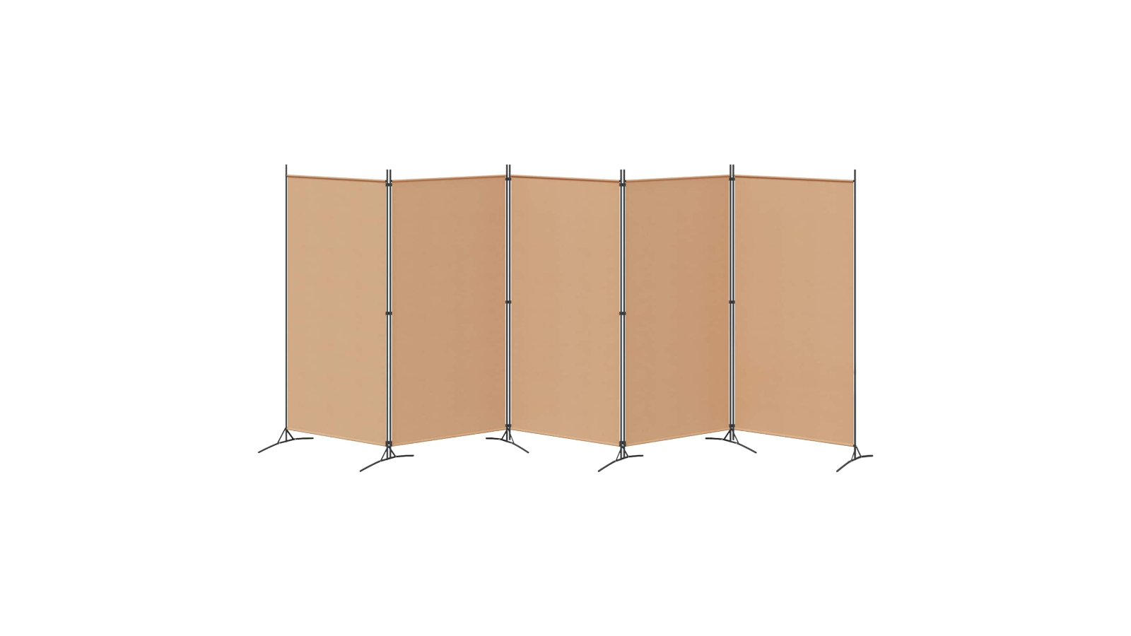 vidaXL Fabric 5-Panel 433 x 180cm Room Divider