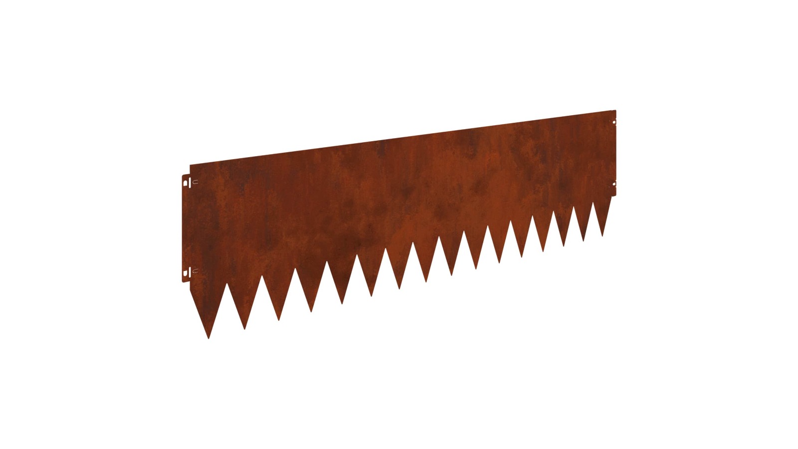 vidaXL 20 Piece Rusty Steel Lawn Edging - 103 x 30cm