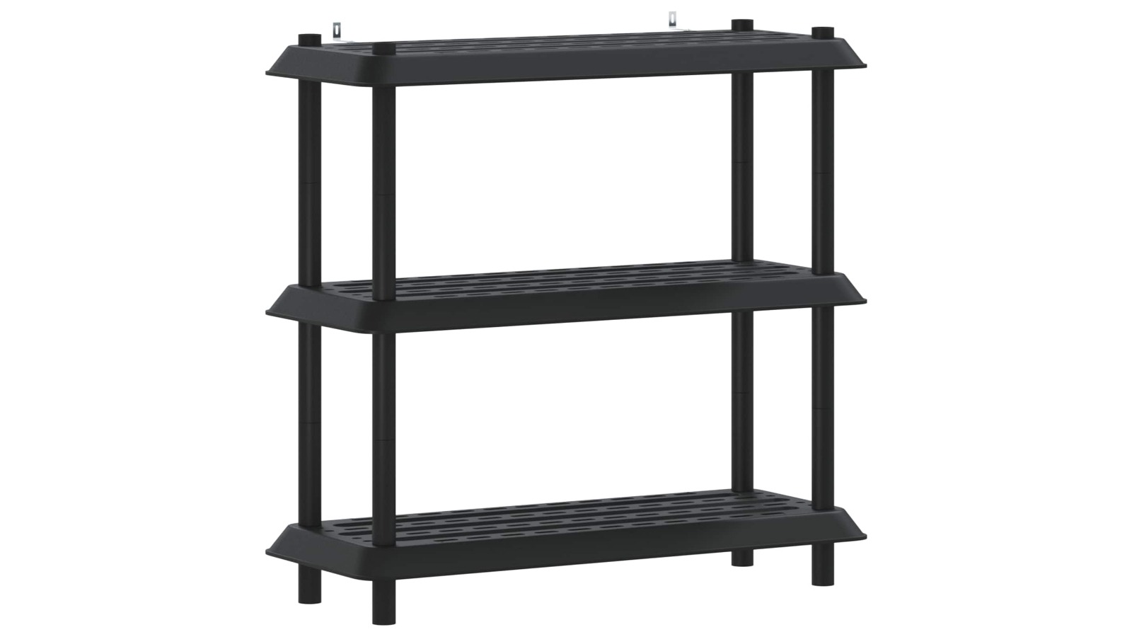 vidaXL Anthracite PP 3-Tier 100 x 40 x 96cm Shelving Unit
