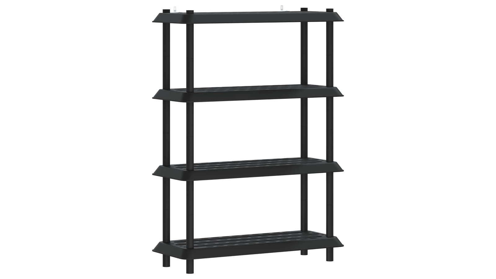 vidaXL Anthracite PP 4-Tier 100 x 40 x 136.5cm Shelving Unit