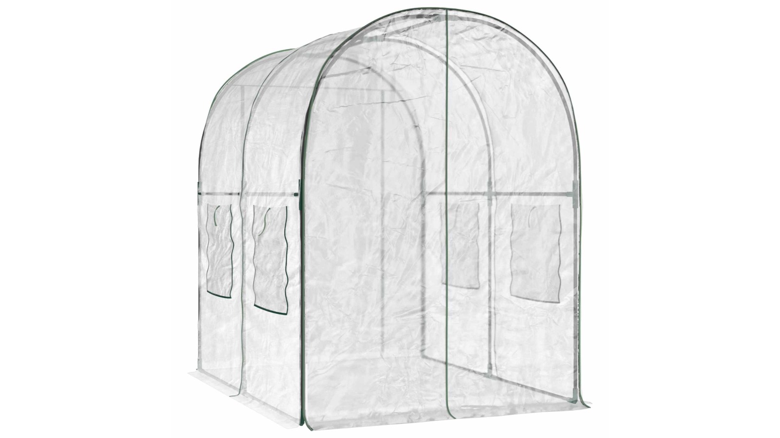 vidaXL PVC Transparent Greenhouse with Frame - 160 x 200 x 192.5cm