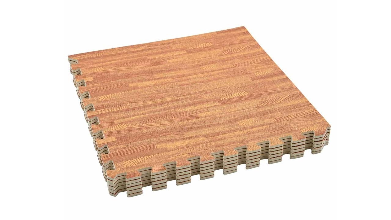 vidaXL 6 Piece Brown 4.32 SQM EVA Foam Pool Ground Mat