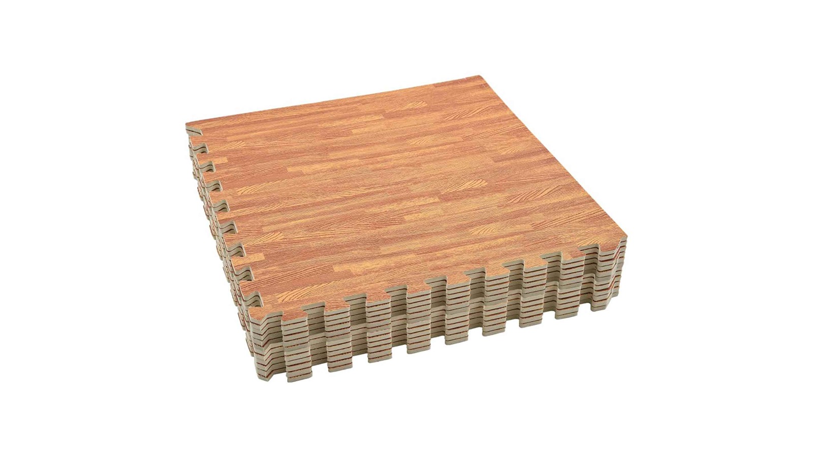 vidaXL 12 Piece Brown 4.32 SQM EVA Foam Pool Ground Mat