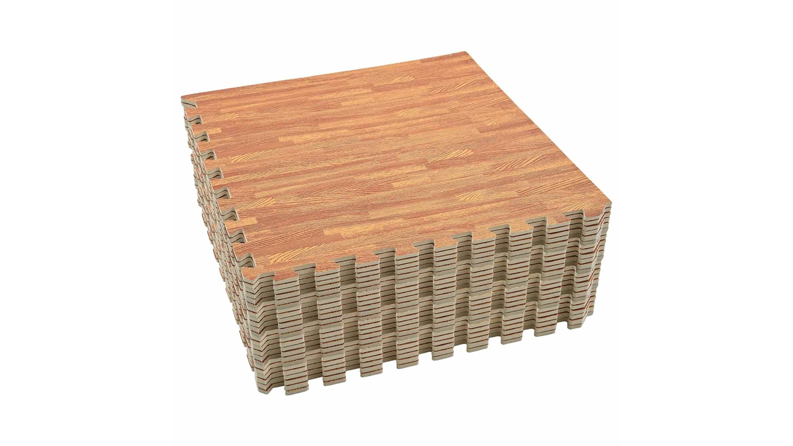 vidaXL 24 Piece Brown 8.64 SQM EVA Foam Pool Ground Mat