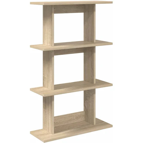 vidaXL Brown Engineered Wood Wall-Mounted Shelf - 56 x 20 x 90cm