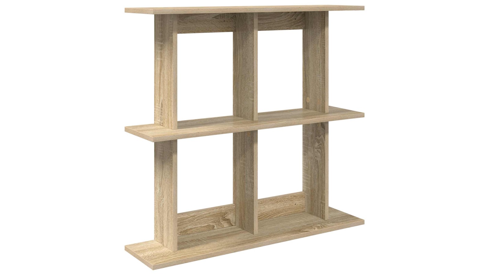 vidaXL Brown Engineered Wood Wall-Mounted Shelf - 100 x 20 x 75cm