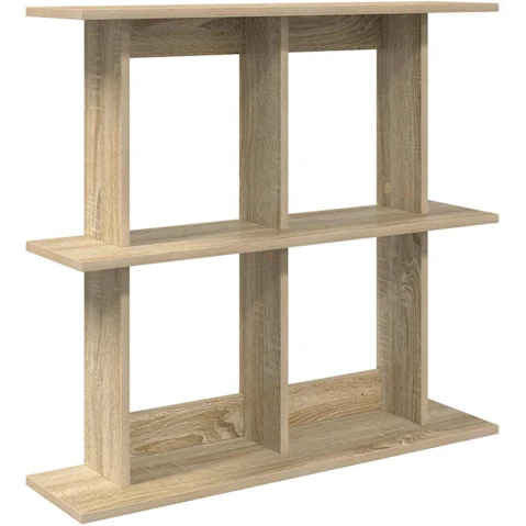 vidaXL Brown Engineered Wood Wall-Mounted Shelf - 100 x 20 x 75cm