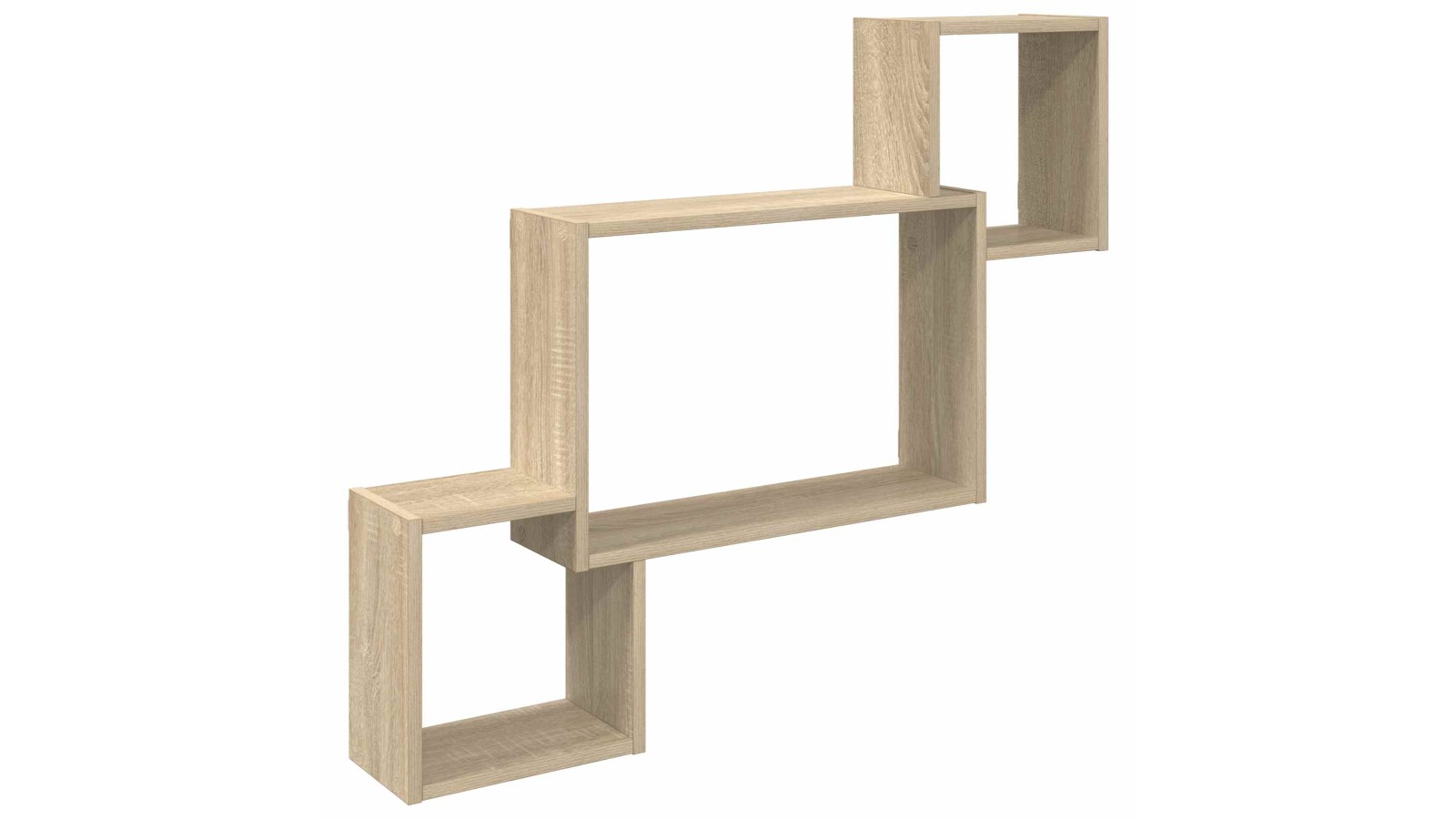 vidaXL Brown Engineered Wood 91.5 x 15 x 76cm Wall-Mounted Shelf
