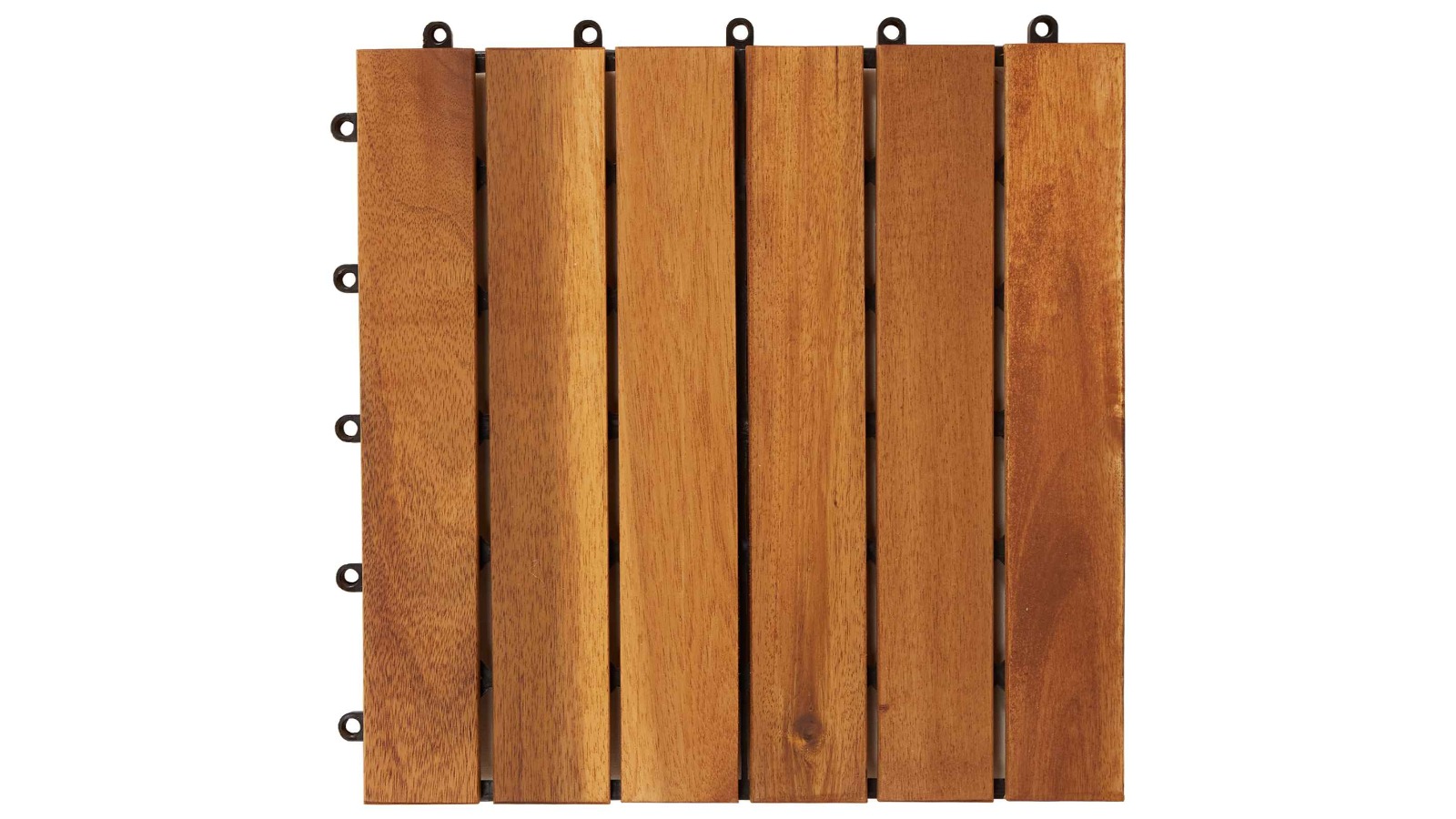 vidaXL 20 Piece Brown Acacia Hardwood 30 x 30cm Patio Tile