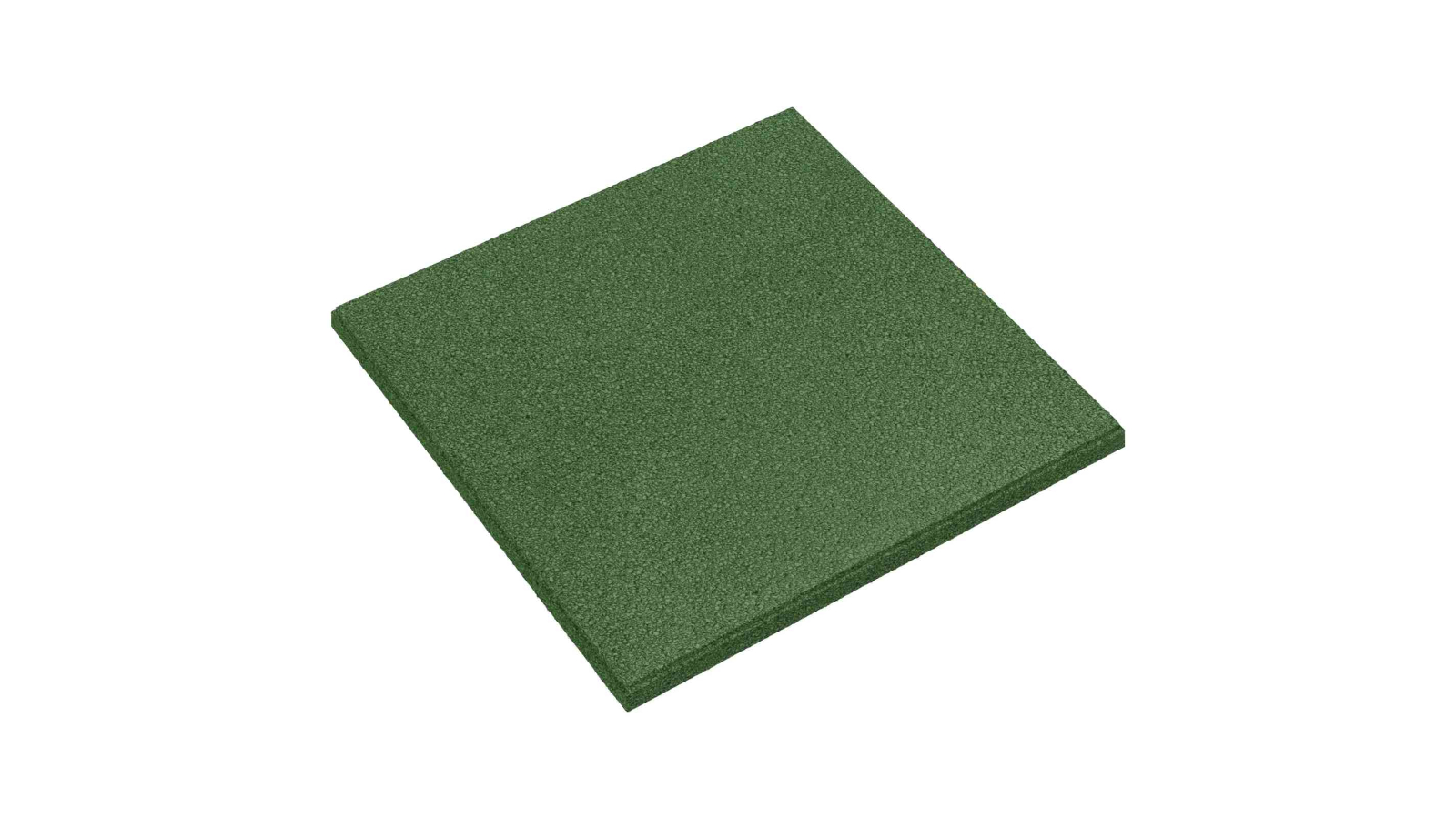 vidaXL 18 Piece Rubber 50 x 50cm Fall Protection Tile - Green