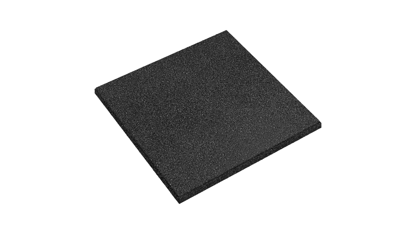 vidaXL 6 Piece 50 x 50cm Rubber Fall Protection Tile - Black