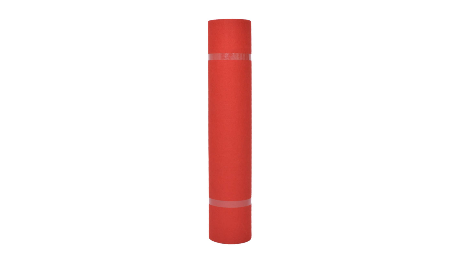 vidaXL Plain Red Fabric Carpet - 1 x 12m