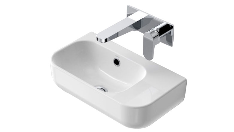 Caroma Luna 450 Wall Hand Basin with No Tap Hole
