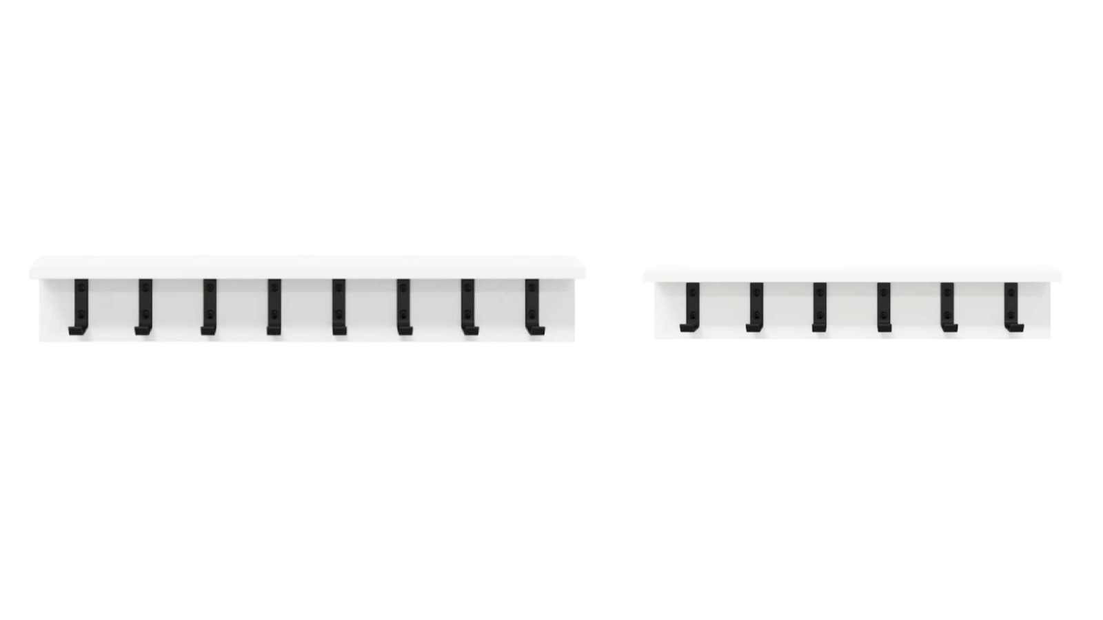 vidaXL White Wall-Mounted Coat Rack