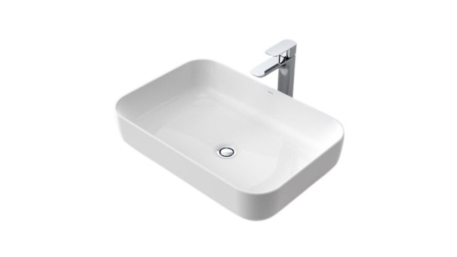 Caroma Tribute Rectangle 600mm Above Counter Basin - White 