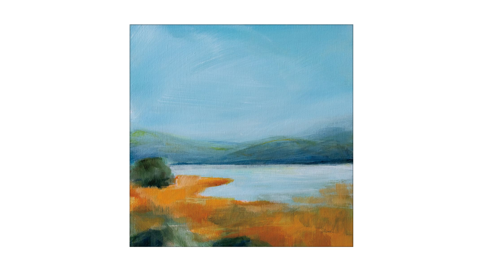 La Grolla Mirror of Sky Unframed Canvas Wall Art