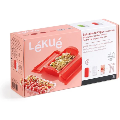 Pspoilz Microwave Steam Case with Tray - 650ml