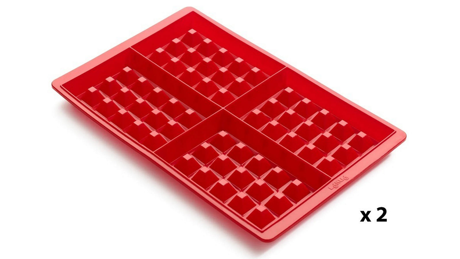 Lekue Set of 2 Silicone Waffle Moulds