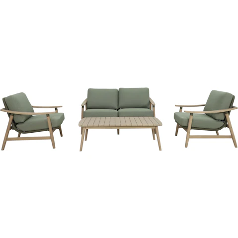 Masaya 4-Piece Outdoor Lounge Setting with 2-Seater Sofa