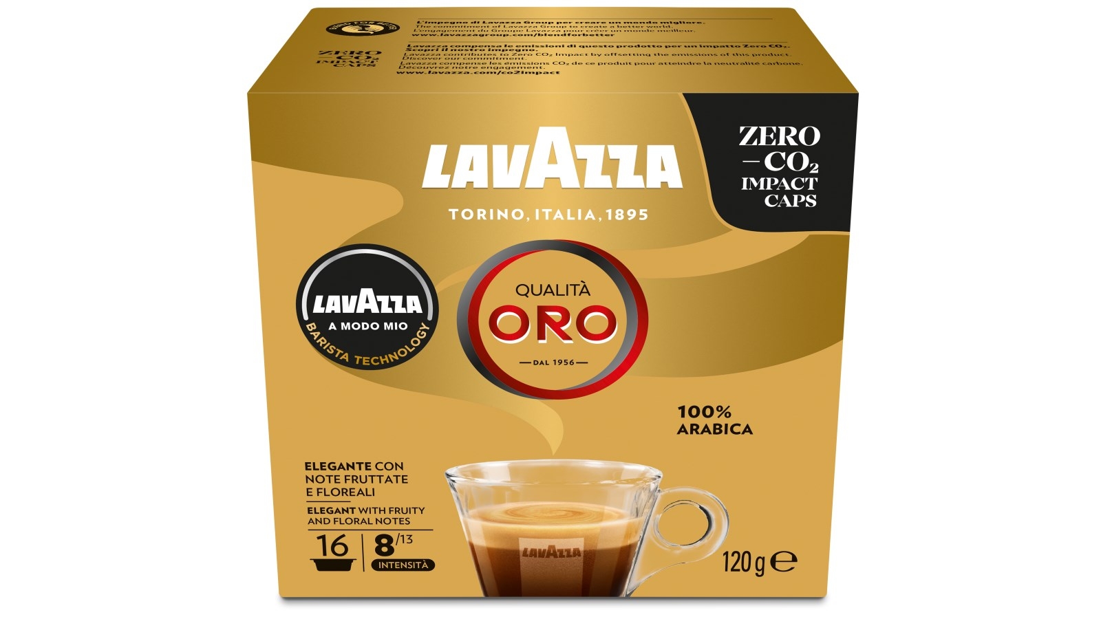 Lavazza®* a modo mio®* compatible coffee capsules, 100% arabica classico  italiano, 50 pieces