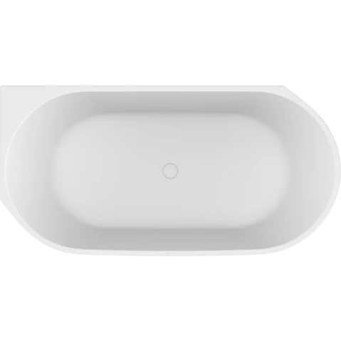 Kaldewei Nest 1500mm Corner Left Mineral Stone Bath - Matte White