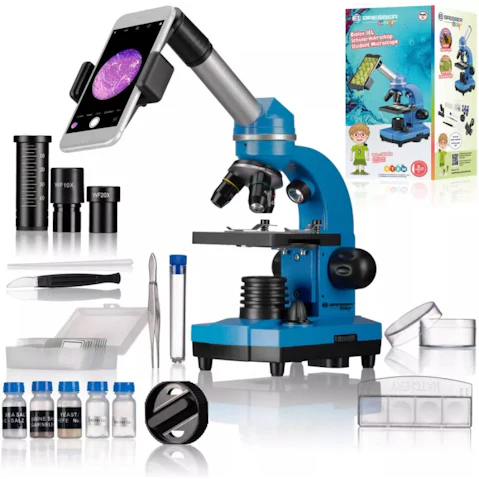 Bresser Junior Biolux Student Microscope - Blue