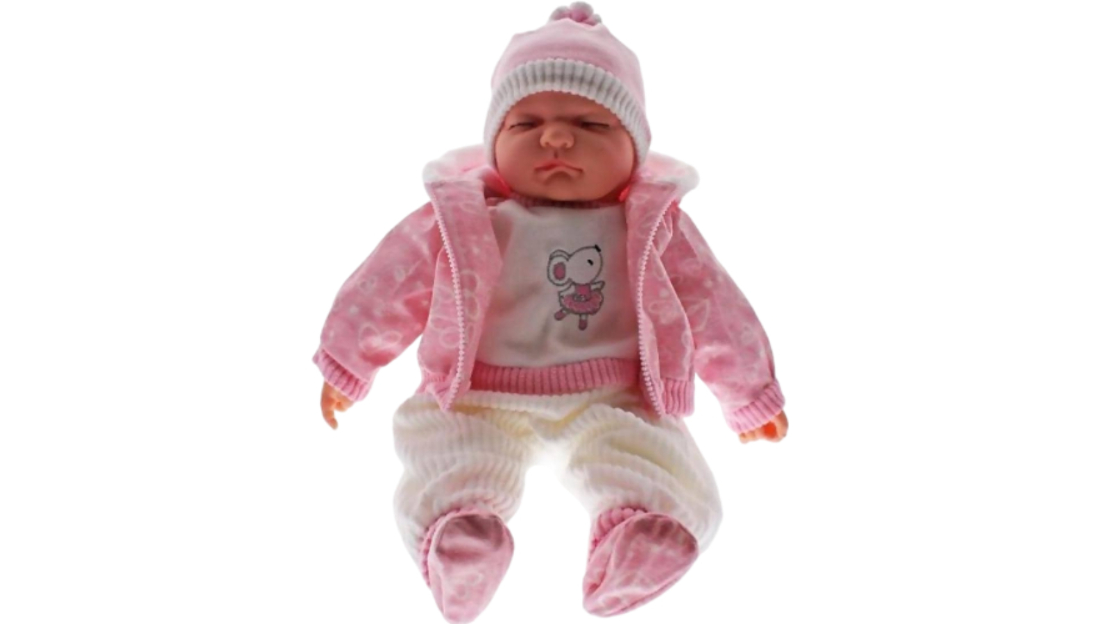 Cotton Candy Baby Doll Mia in Pink Jacket
