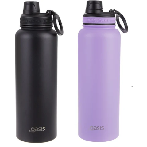 Oasis 1.1 Litre Stainless Steel Double Wall Insulated Challenger Bottle