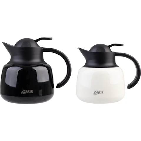 Oasis 750ml Stainless Steel Double Wall Insulated Teapot with Strainer