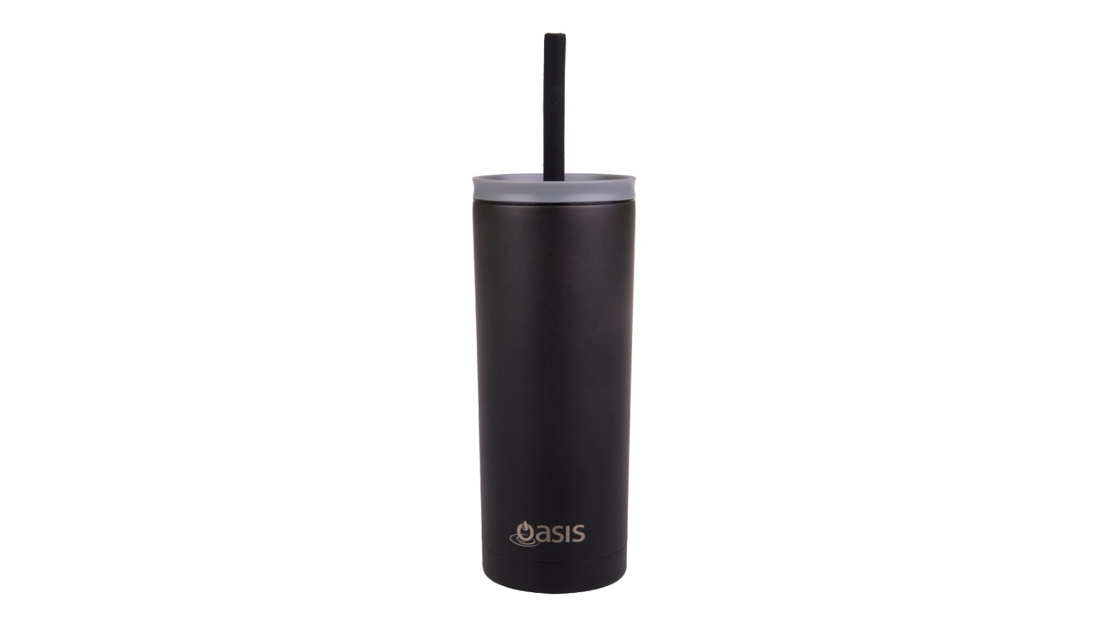 Oasis 600ml Stainless Super Sipper Insulated Tumbler - Black