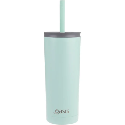 Oasis Super Sipper 600ml Stainless Steel Insulated Tumbler - Mint