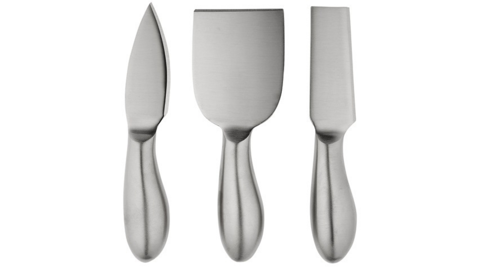 Tempa 3 Piece Fromagerie Silver Cheese Knife Set
