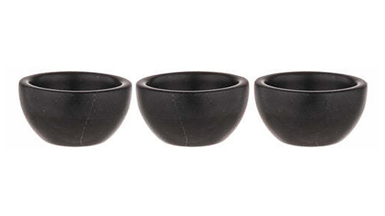 Tempa 3 Piece Emerson Mini Pinch Bowls - Black 