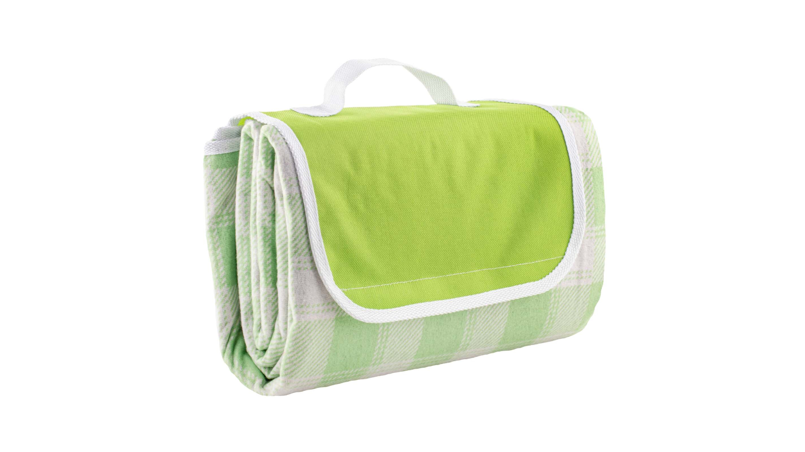 Porta Delilah Gingham 150cm Foldable Picnic Blanket Outdoor Mat with Carry Handle - Sage
