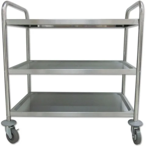 Kitchen Cart Dishes Trolley Storage Shelf with Wheels