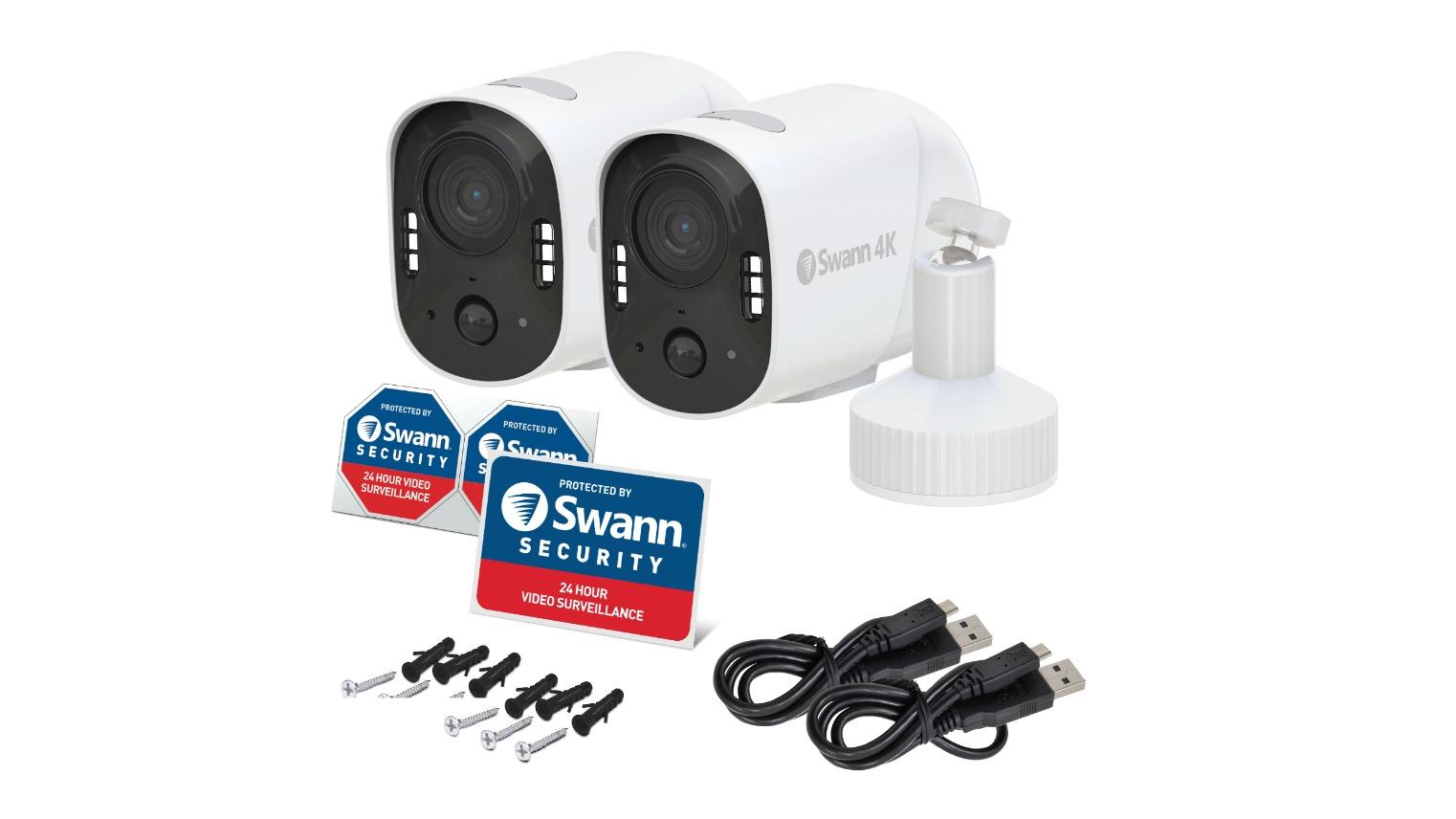 Swann Pack of Xtreem4K Wireless Security Camera with 32GB Micro