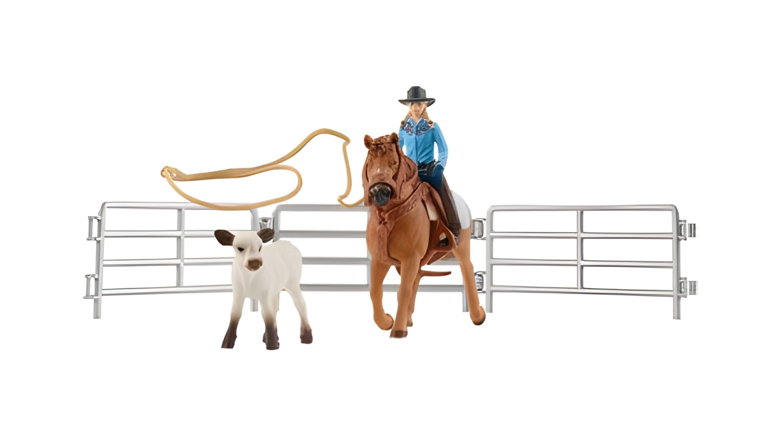 Schleich Cowgirl Team Roping Fun