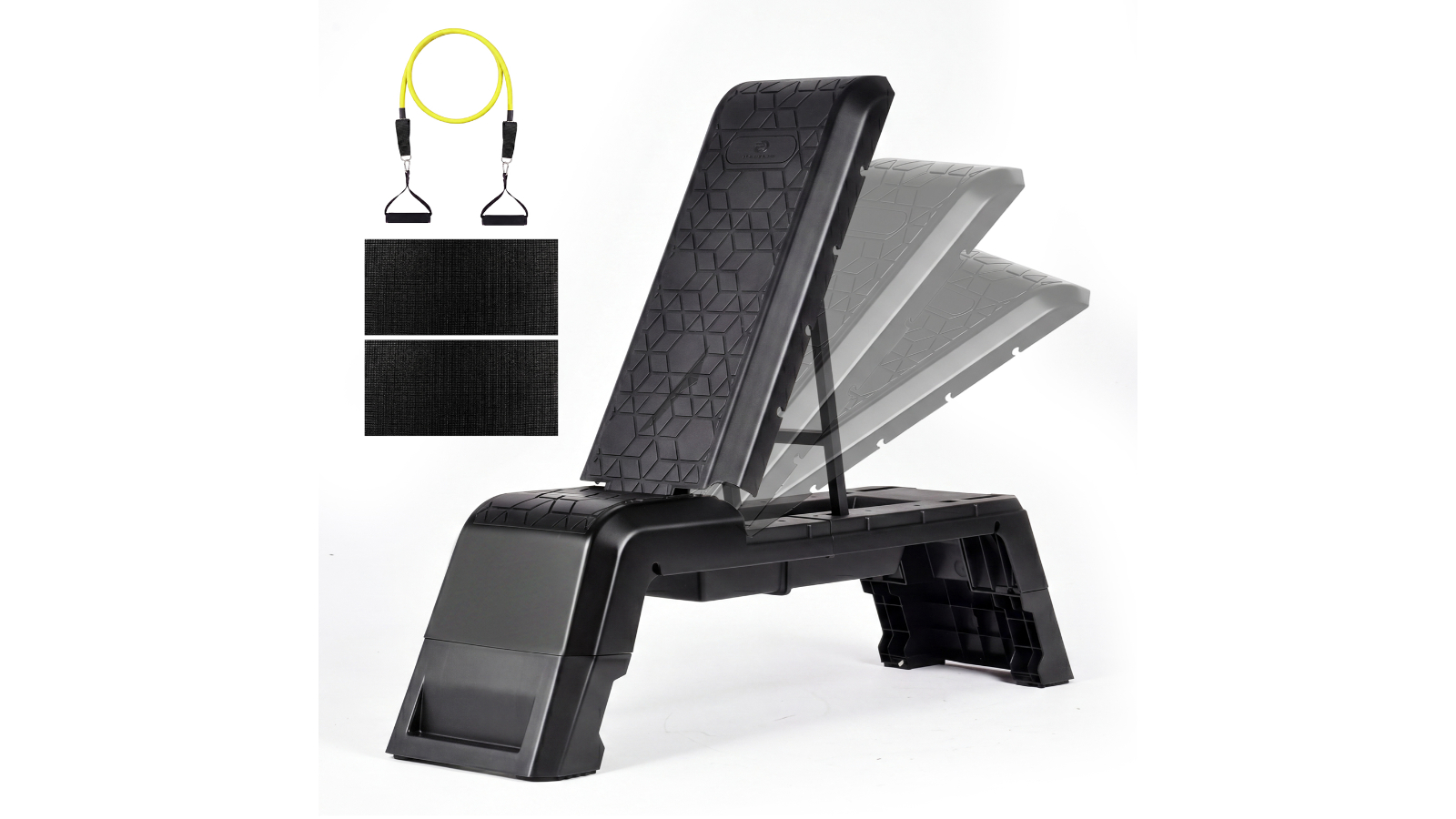 Advwin Multi-Functional Aerobic Step Platform with Dumbbell Bench, Non-Slip Mat