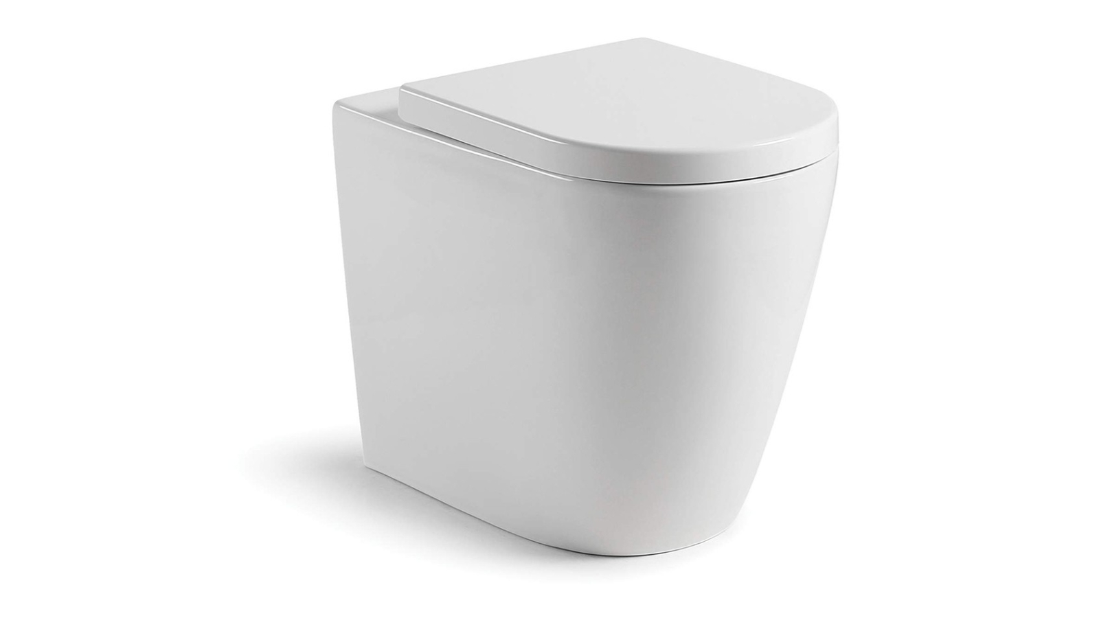 Argent Grace Hygenic Flush Wall Faced Toilet - White