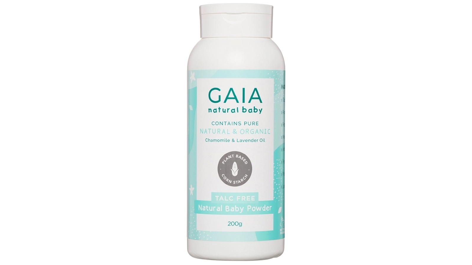 Gaia 200g Natural/Pure/Organic Baby Powder
