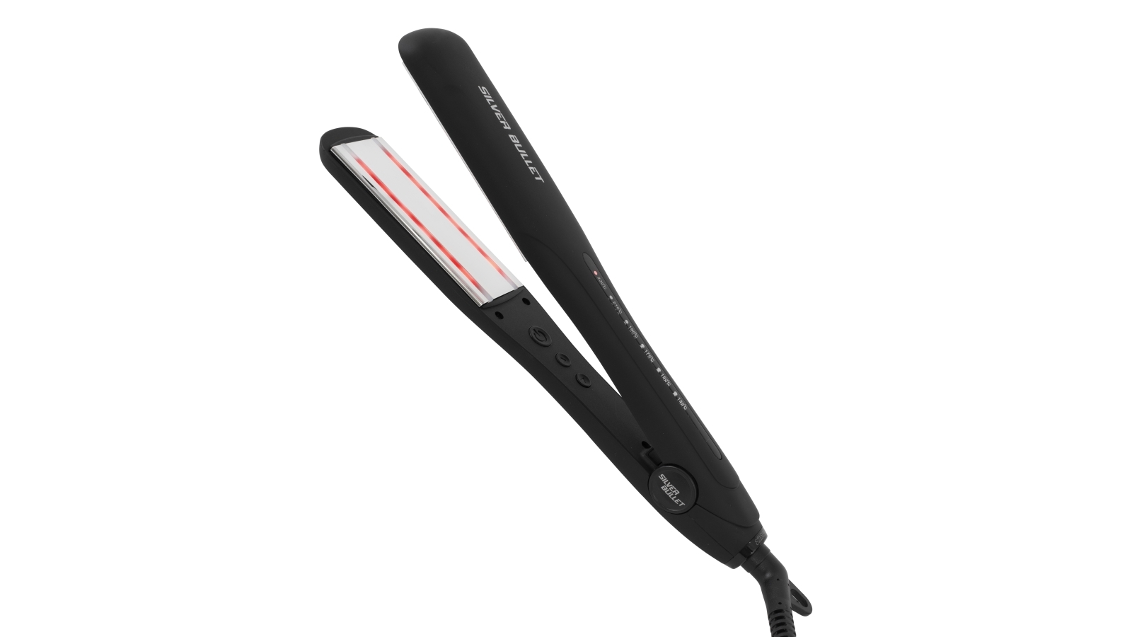 Silver Bullet Elysium 230 Titanium Infrared Hair Straightener Wide Harvey Norman