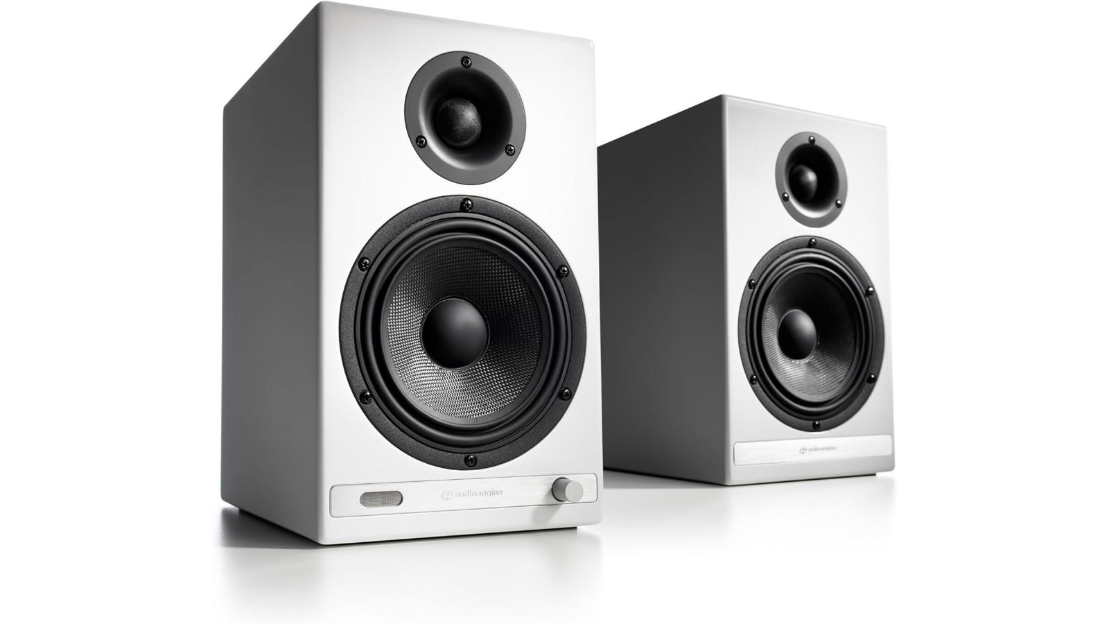 Audioengine HD6 Premium Powered Wireless Bookshelf Pair Speaker - White