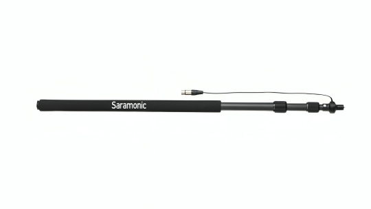Saramonic Boompole 3-Section Light Universal Carbon Fiber with Internal Coiled XLR Cable (8.2')