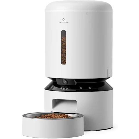 PETLIBRO 5L Granary Camera Smart Feeder Single Tray - White