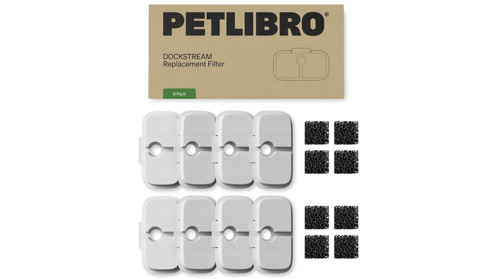 PETLIBRO 8 Piece Dockstream Replacement Filter