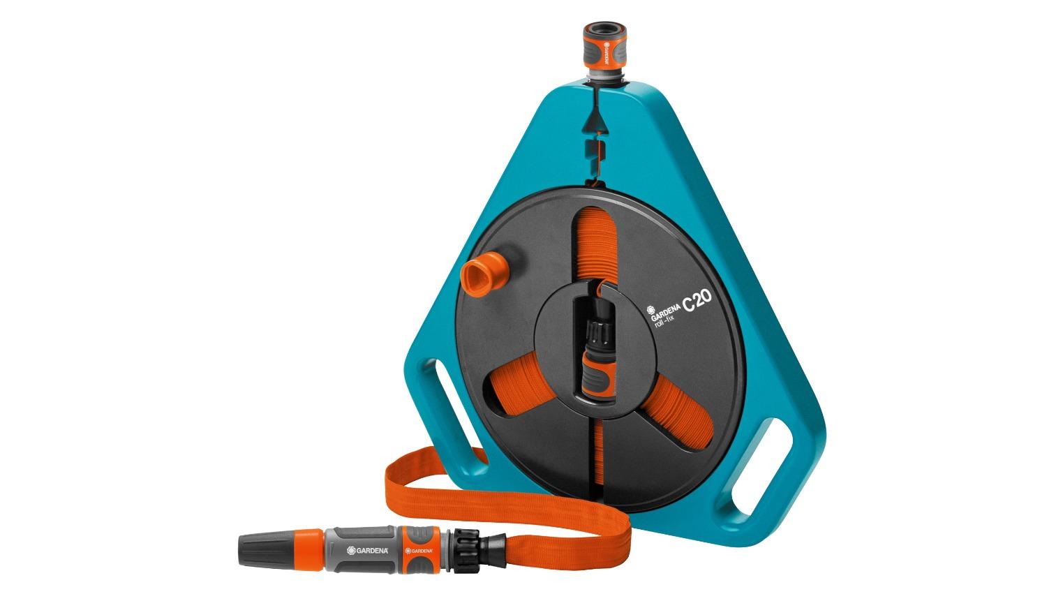 Gardena 756-20 Roll-Fix Flat Watering Hose Set with Storage Cassette - 1.2 x 1500cm