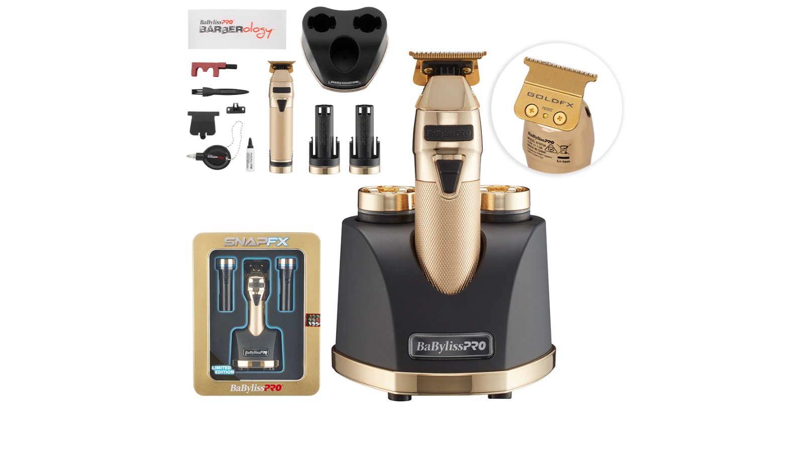 BaByliss Pro SnapFX Cordless Hair Trimmer - Gold 